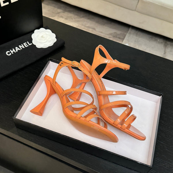 CC Cruise 25/26 Sandal 95mm Orange Patent Leather