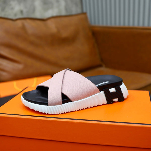 HM Men's Infra Slide Pink Calfskin 711696