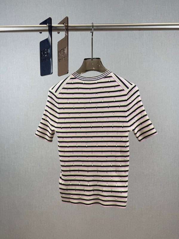 Chanel T- Shirt Pink Yellow mix Black Tencel 232702