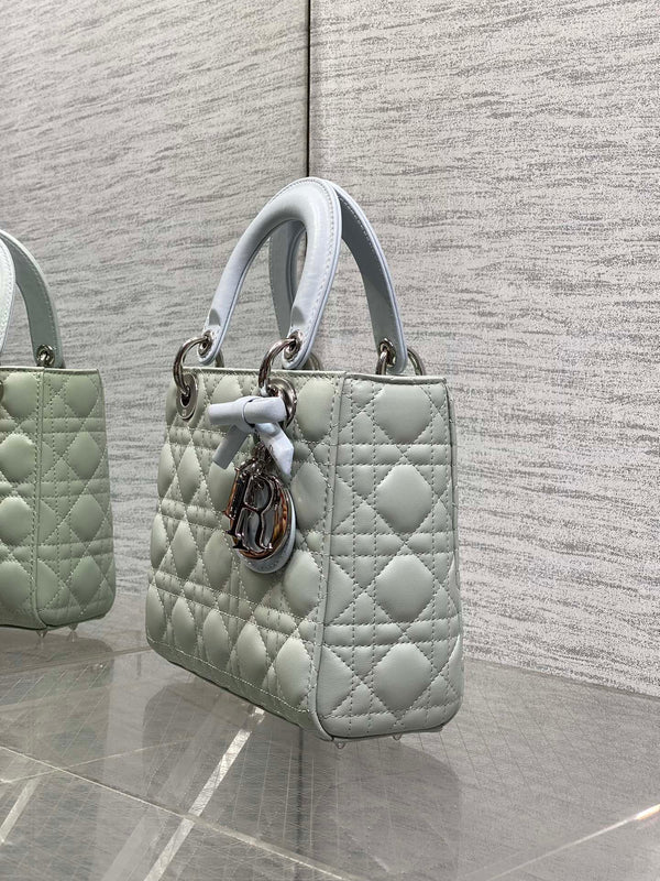 CD 2026 Lady Dior Bag Grey Charcoal Lambskin 286579