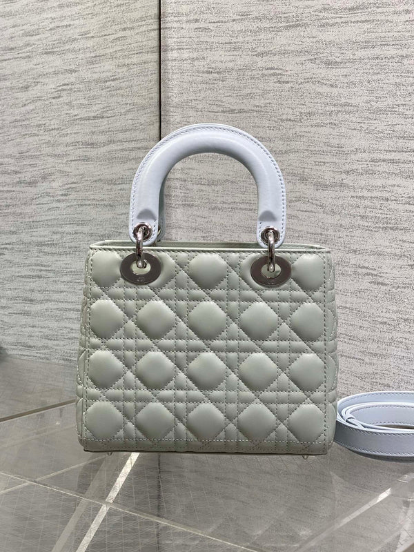 CD 2026 Lady Dior Bag Grey Charcoal Lambskin 286579