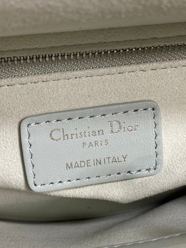 CD 2026 Mini Lady Dior Bag Grey Charcoal Lambskin 286581