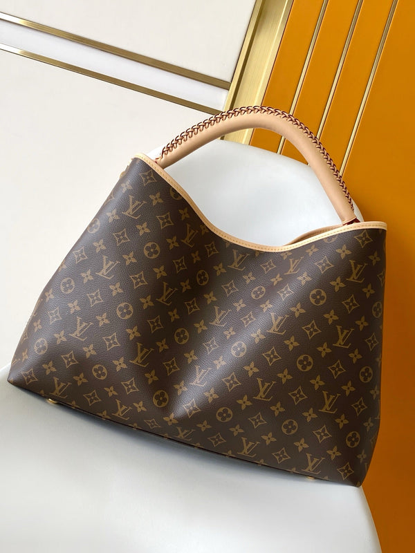 BLLV Again Handbag 53cm Brown Monogram Canvas & Cowhide