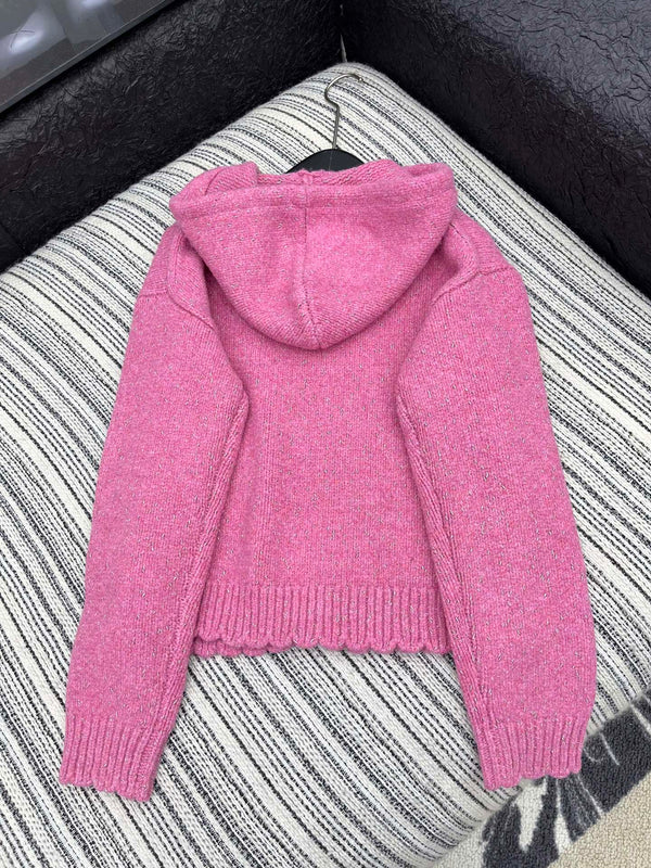 CC 2025 Hooded Jacket Pink Wool 325887