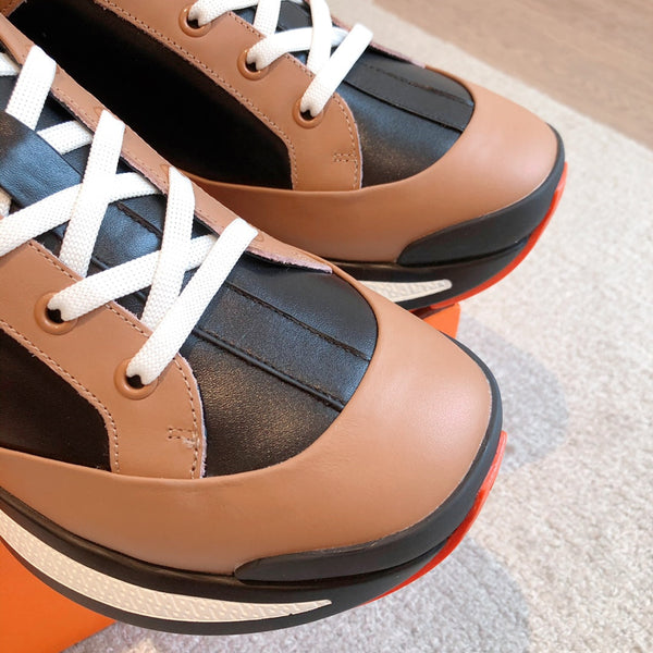 HM Hugo Sneakers Brown Black Calfskin 933465