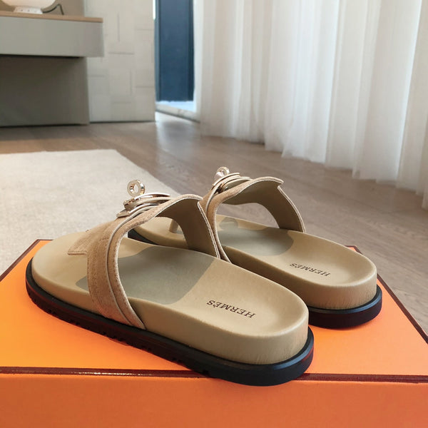 EMPIRE SANDAL PEANUT SUEDE