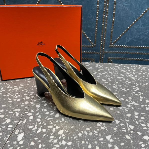HM Intime 70 Pump Gold Lambskin 962933