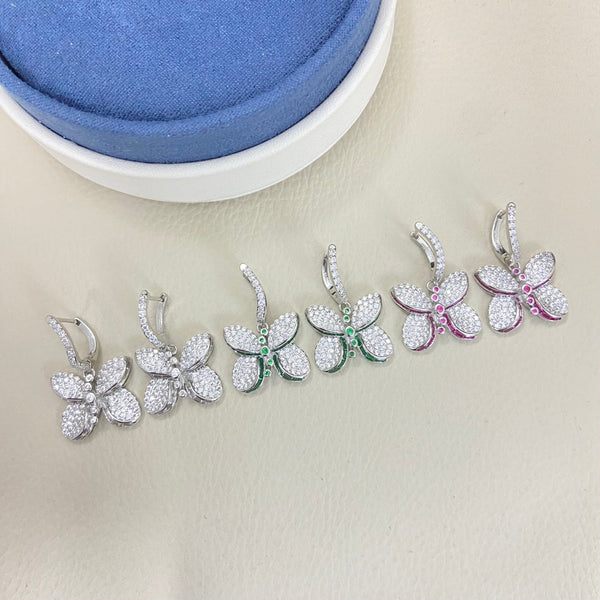 Graff Full-Diamond Butterfly Earrings