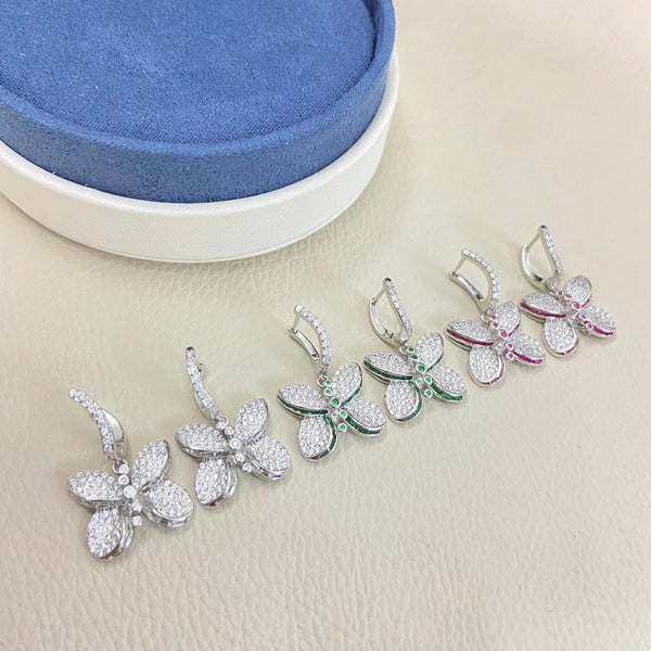 Graff Full-Diamond Butterfly Earrings