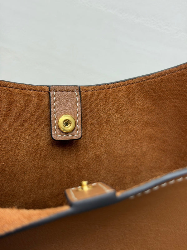 CL Small Hobo Brown Supple Smooth Calfskin