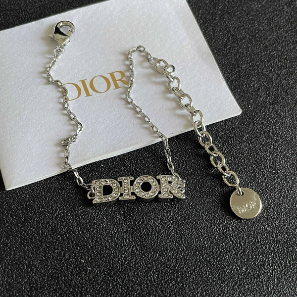 CD 26S Pave Logo Letter Bracelet In Tone Metal 631808