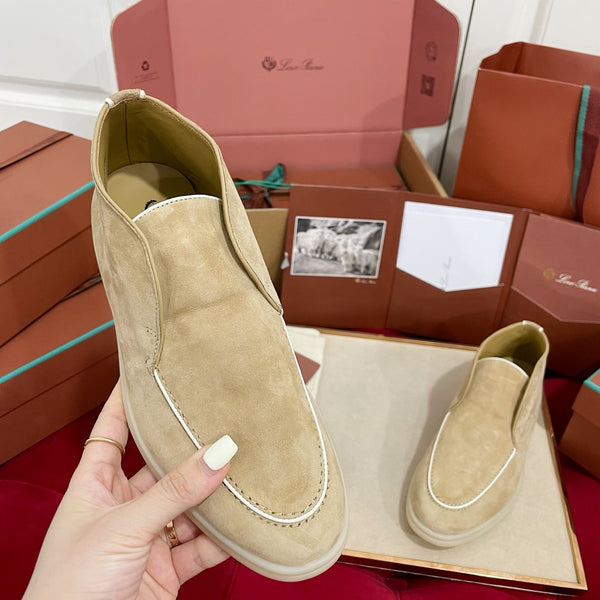LP Open Walk Ankle Boot In Beige Mix White Suede 978052