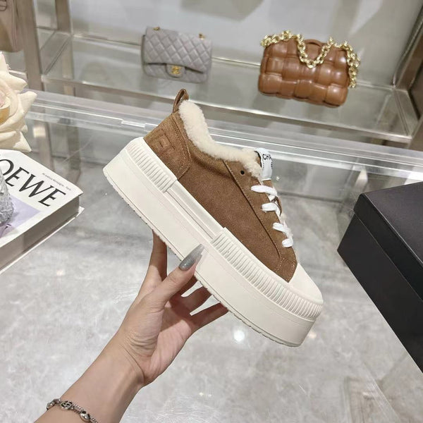 CC Sneaker Brown Suede Wool Lining