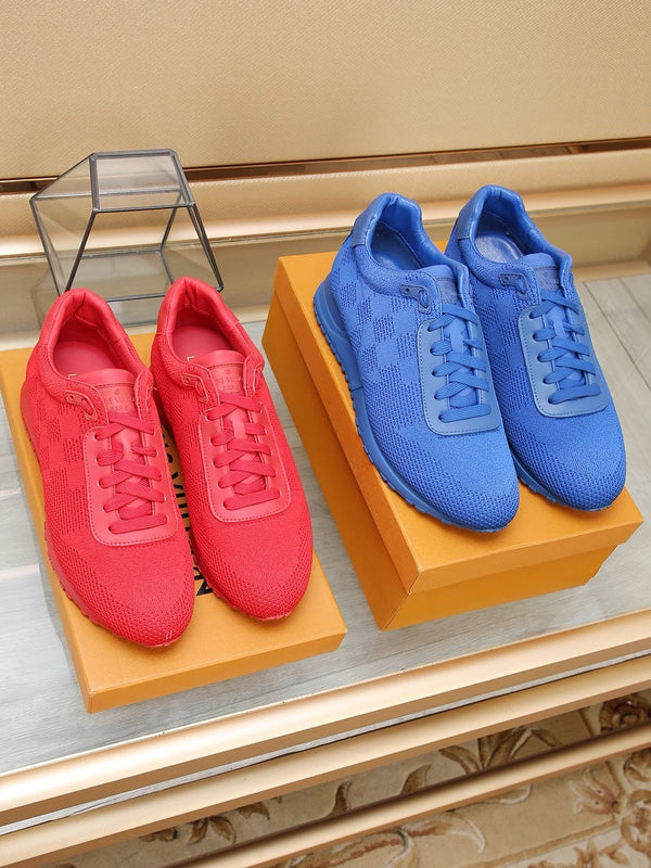LV CLASSIC SNEAKER COBALT BLUE DAMIER