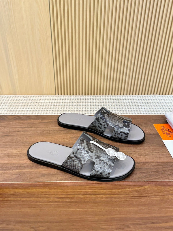 HM Men Izmir Sandals Grey Snakeskin 799286