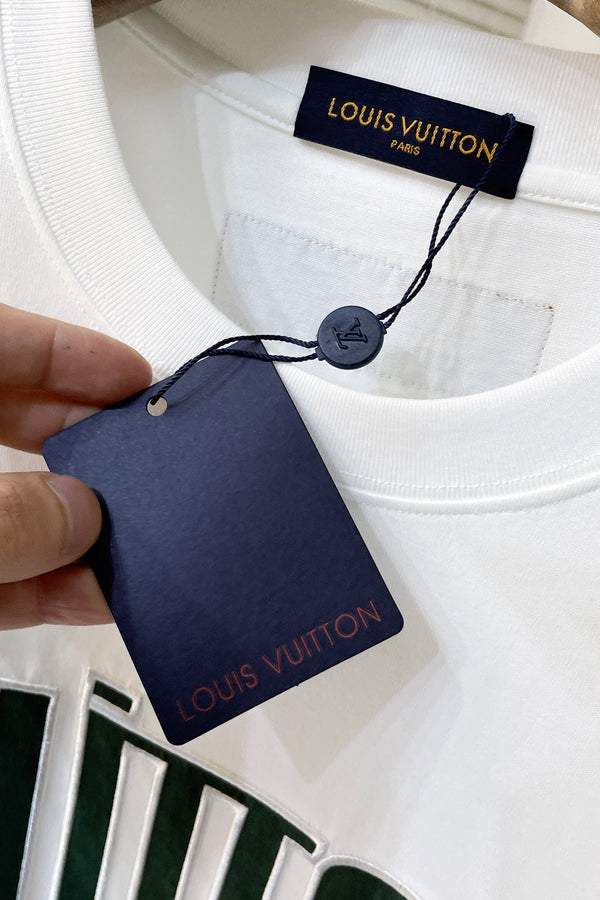 LV T-SHIRT WHITE COTTON 239604
