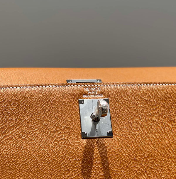 HM Kelly Elan 27cm Gold Leather Shw