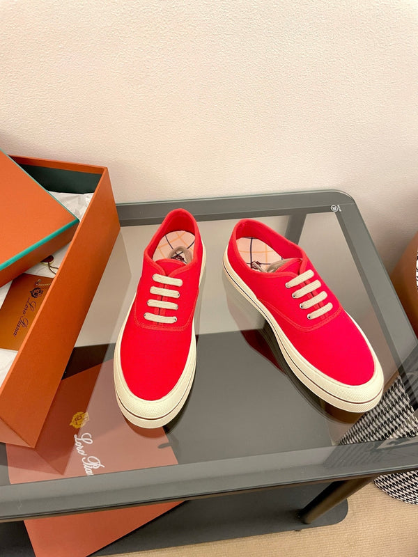 LP Nantucket Walk Sneaker Red Cotton 723198