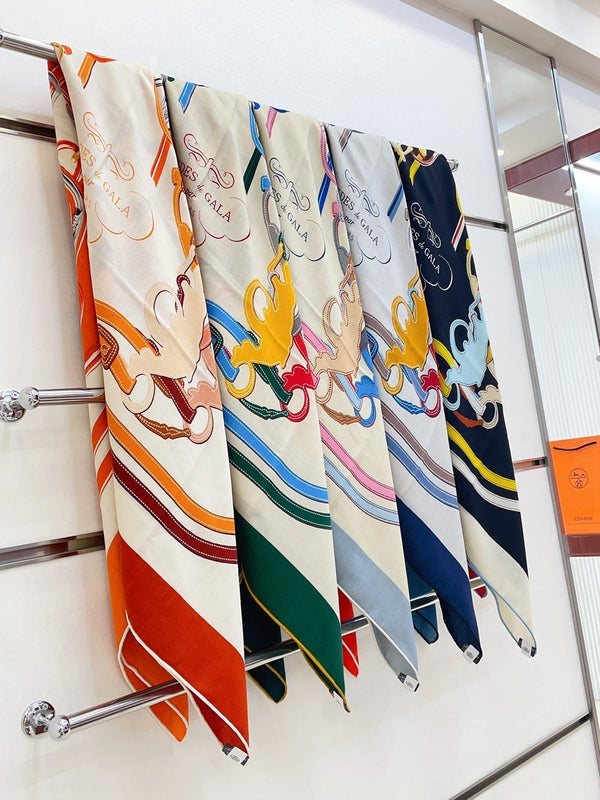 Brides De Gala Forever Scarf 140 CM In Colorful Cashmere And Silk 337145
