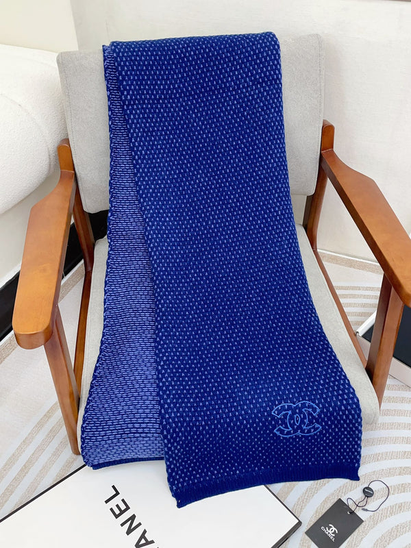 SCARF 180 CM IN AZURE BLUE CASHMERE 394593