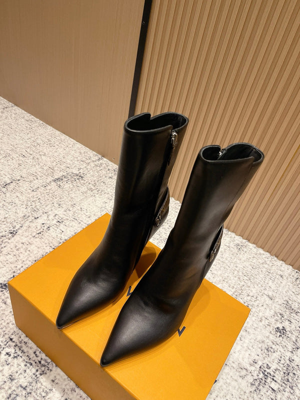 LV Legacy Ankle Boot 80mm Black Cowhide 480589