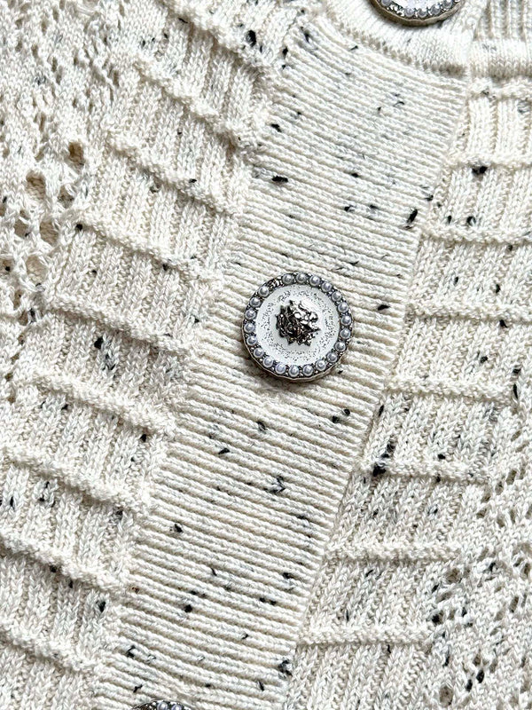 CC 25 Knitted Sweater White Wool 291301
