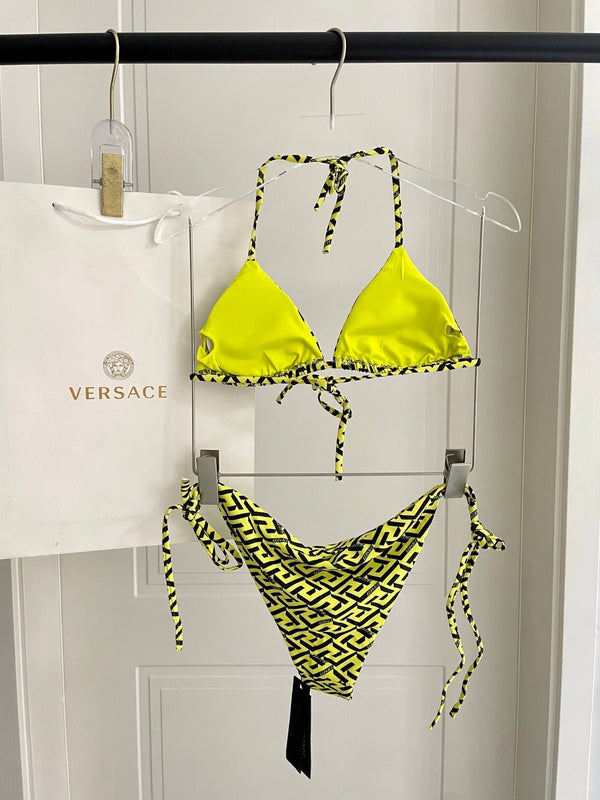 Versace Two-Piece Bikini Yellow Colorful 201827