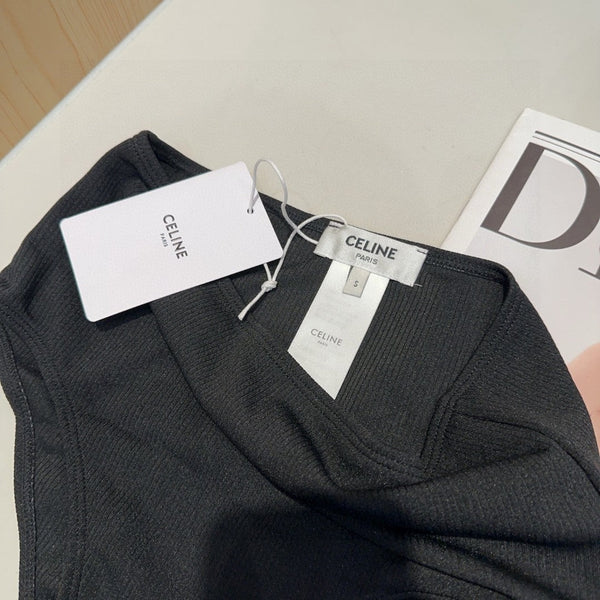 Celine Swimsuits Black Cotton 180529