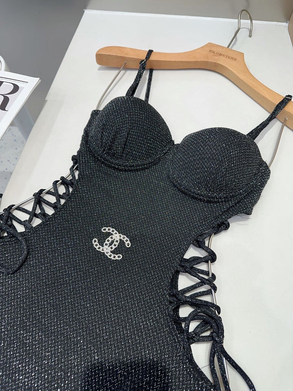 CC One-Piece Bikini Black 201874