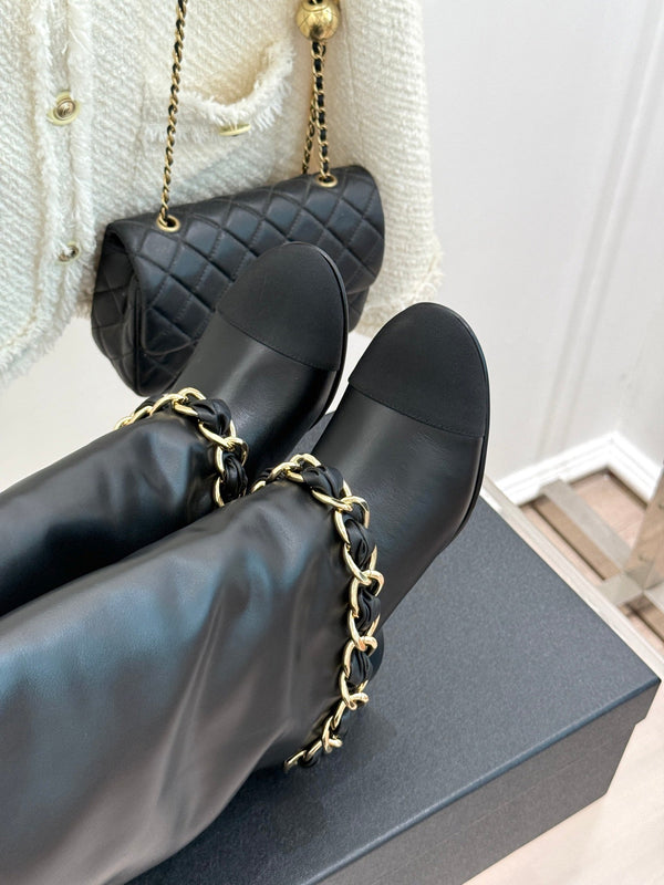 CC 26K Trousers Boot Black Leather 904745