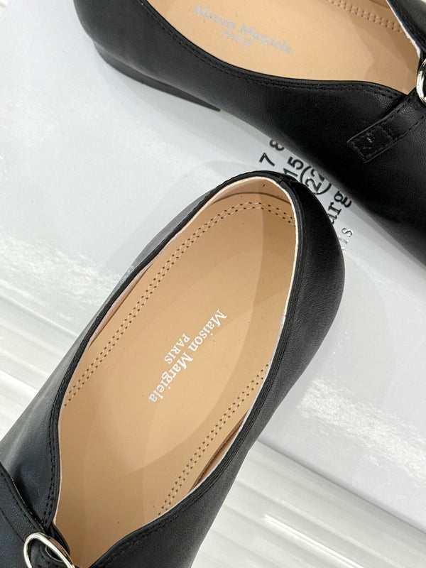 MM6 26s Split-Toe Mary Jane Black Leather 991576