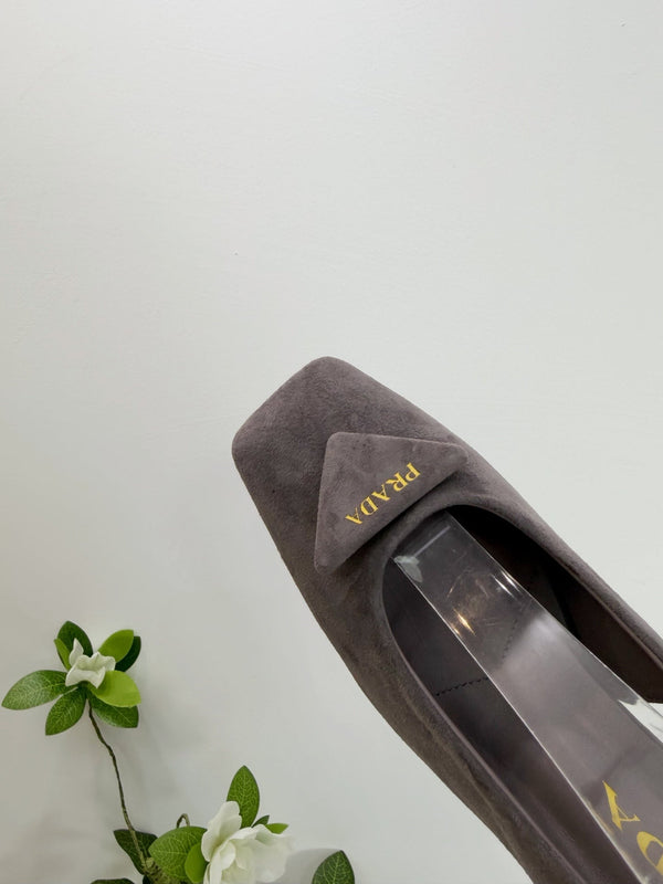 PRA 26SS Slingback 85 Gray Suede 592372