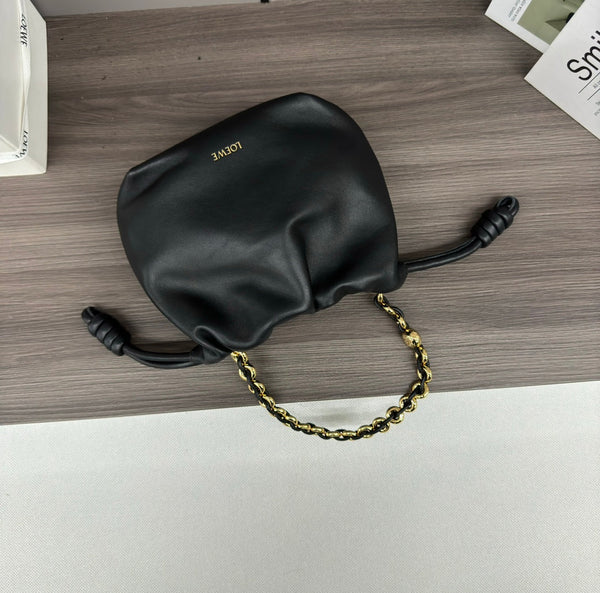 Loewe Flamenco Purse 23 Black Lambskin Ghw