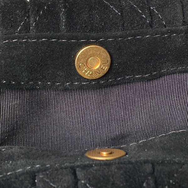 CC 26 Pouch Large 32 Black Tortoiseshell Suede 286192