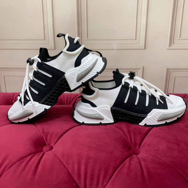 DC 24 Airmaster Sneakers White Black Cowhide 947301