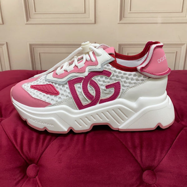 DC 24 Daymaster Sneakers White Pink Cowhide & Demin 167332
