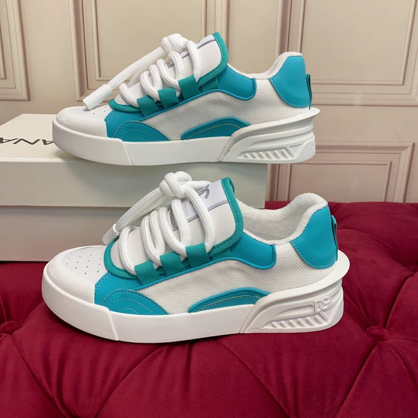 DC 25 Casual Sports Shoes Cyan Silk Cowhide & Mesh 271105