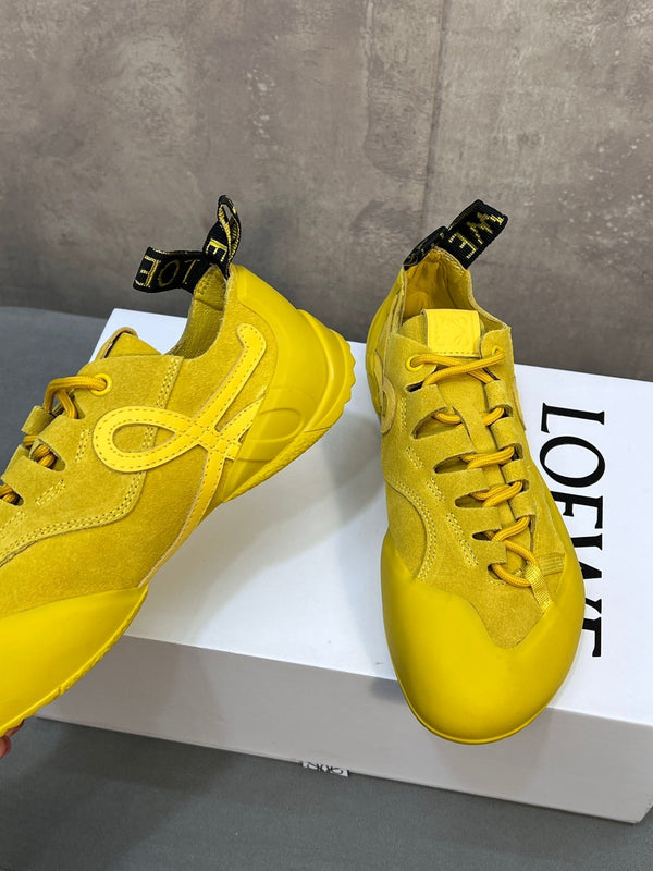 LOEW 26s Grip Sneaker Yellow Suede Sheepskin 682763