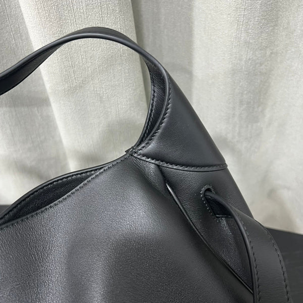 BG Bel Air Shoulder Bag Black Smooth Calfskin