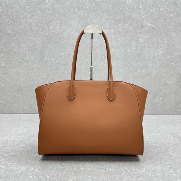 The Row 2025 Marlo 14 Bag 35cm Brown Leather