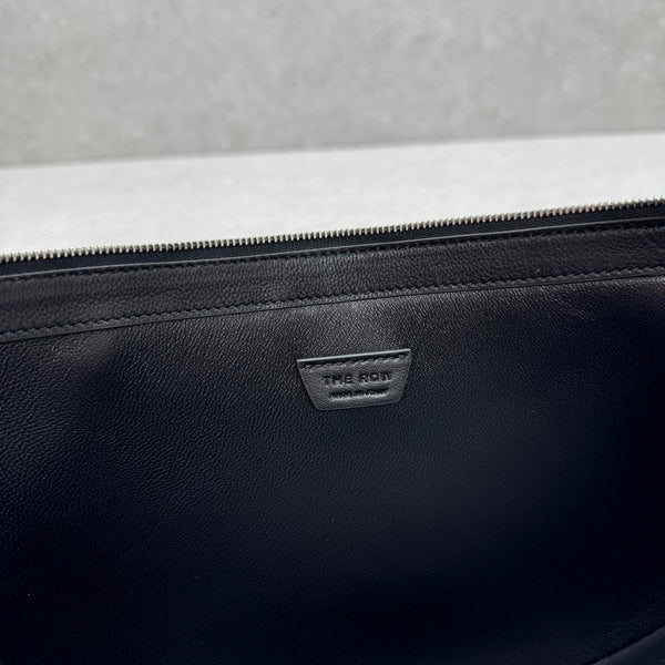 The Row 2025 Jouve Bag 34cm Black Calfskin