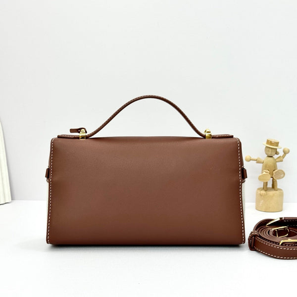 LP Extra Pouch L23 Caramel Calfskin Canvas 282137