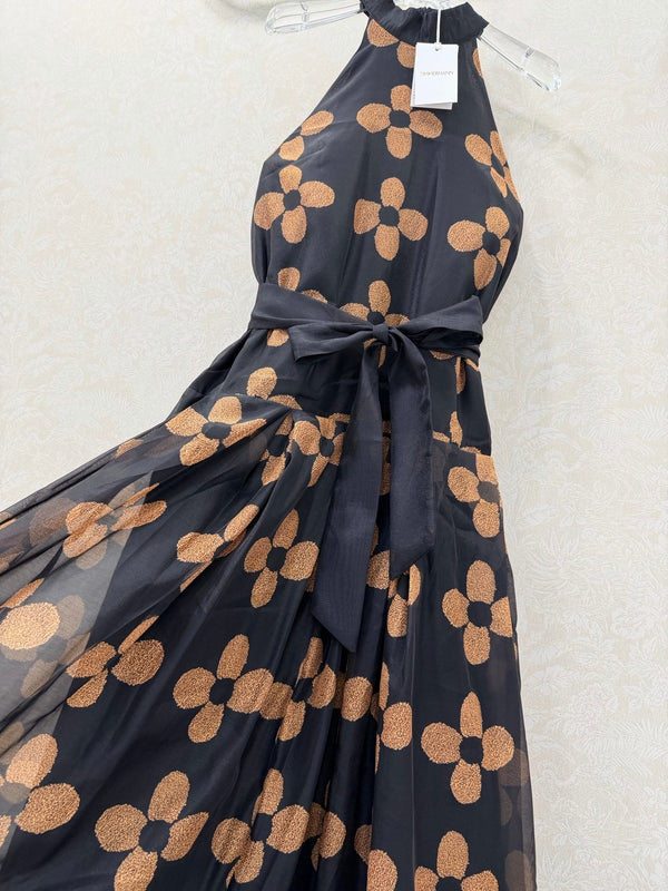 Zimmermann French Couture Floral Gown Black Cotton 347347