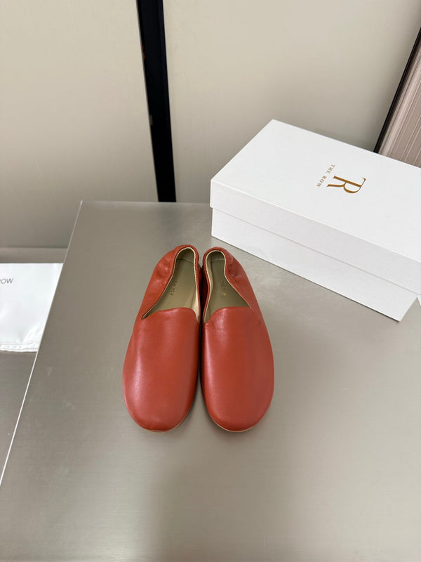 TR Casa Ballet Flat Red Sheepskin 872475