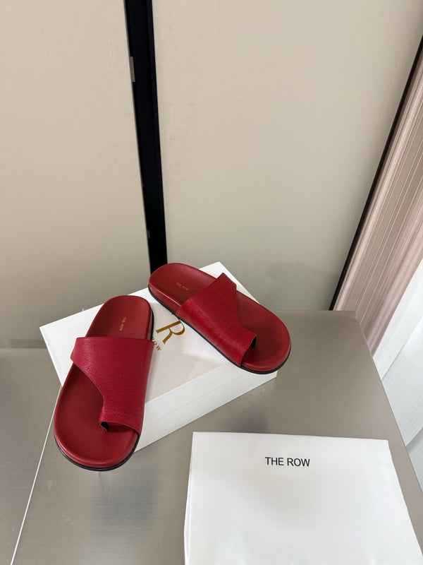TR Slip-on Sandals Red Cowhide 872481