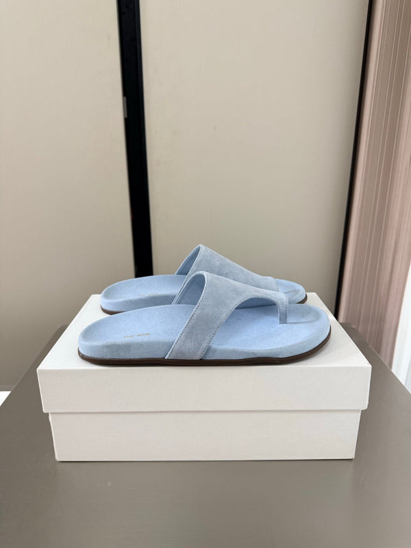 TR Slip-on Sandals Pastel Blue Suede 872482