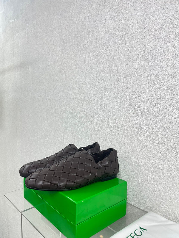 Bottega Veneta Intrecciato Dark Brown Lambskin 972903