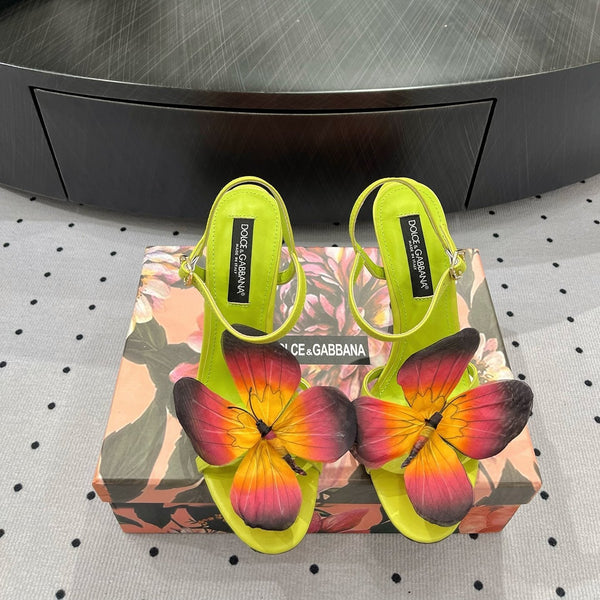DC 24 Butterfly High Heel Neon Cowhide & Sheepskin 295967