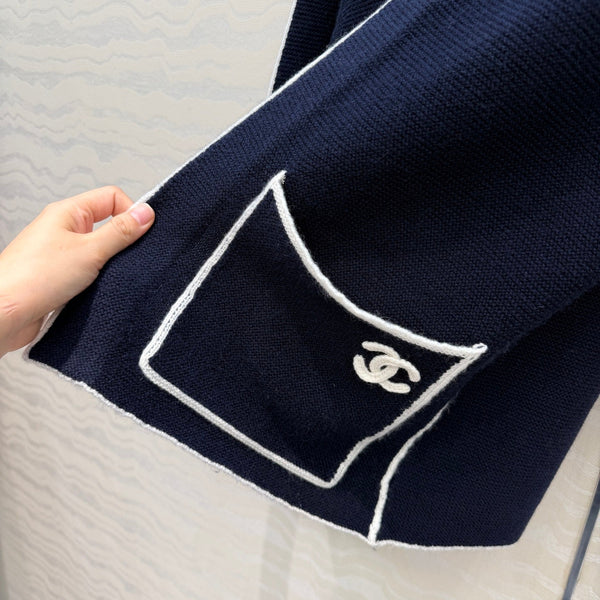 CC 2026 Sweaters Navy Blue Wool 413040