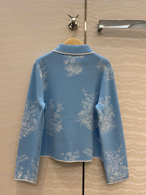CD 26s Dioriviera Jacket Blue Technical Knit 405972